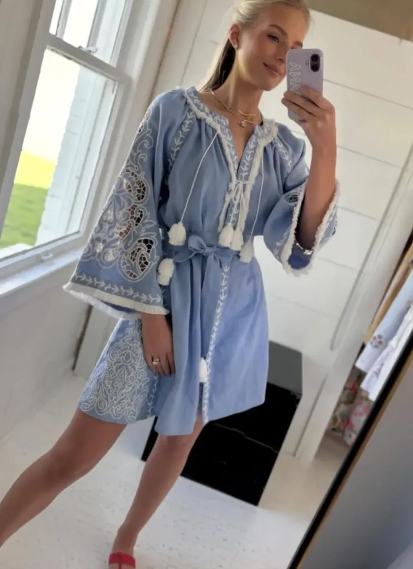 Annabo hand-embroidered look, Ukrainian womenswear